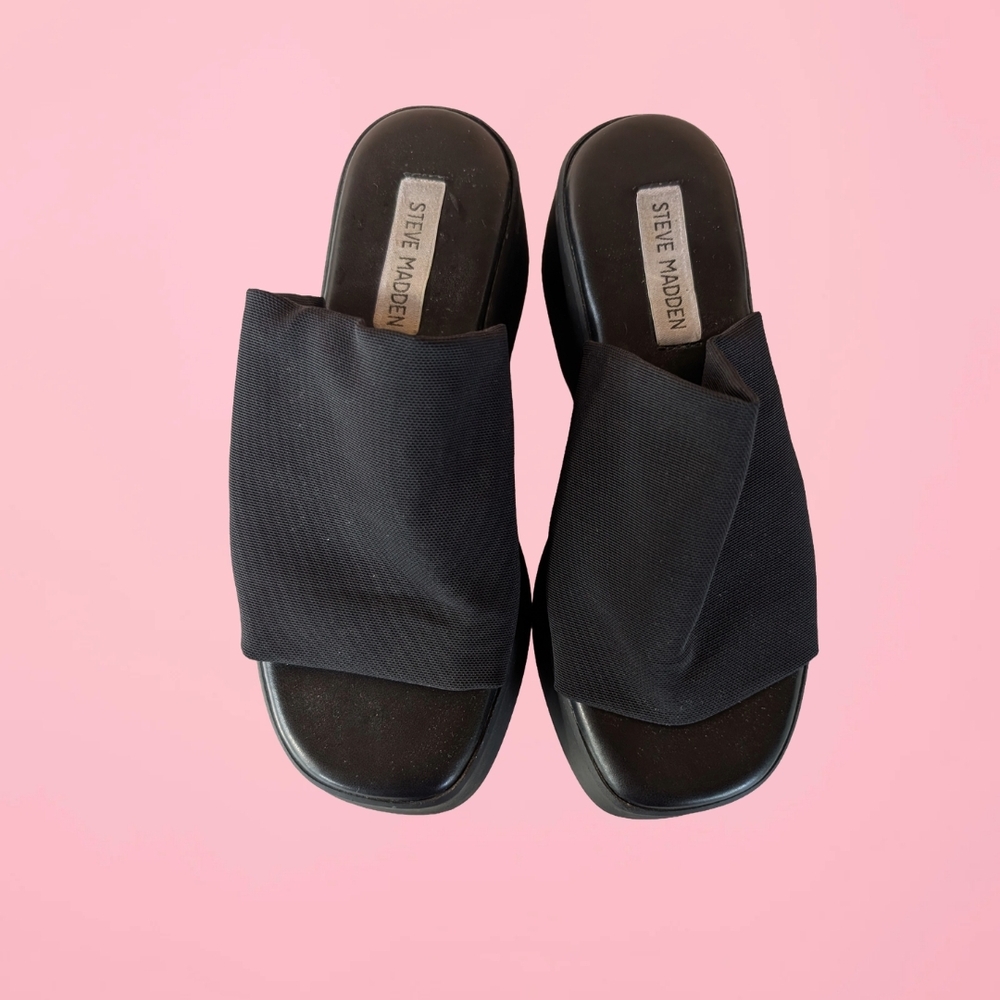 Steve Madden Black Women's Mules